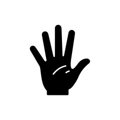 Hand with fingers spread wide symbolizing open communication