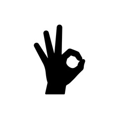 Hand Making a Fist with Index Finger and Thumb Forming a Circle, Symbolizing 'OK'