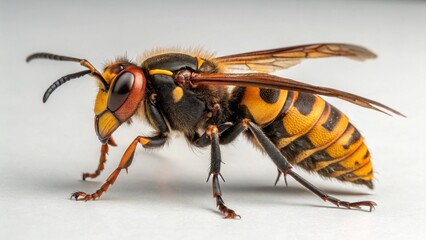 Asian Giant Hornet on studio background

