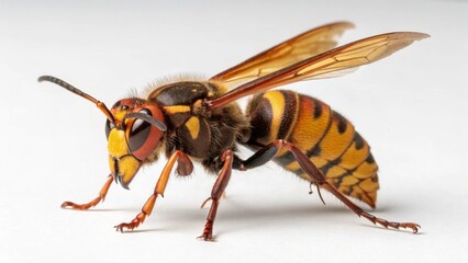 Asian Giant Hornet on studio background
