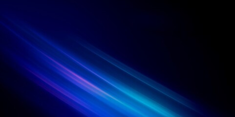 Fototapeta premium Abstract Technology Background with Glowing Blue and Purple Light Lines and Motion Blur