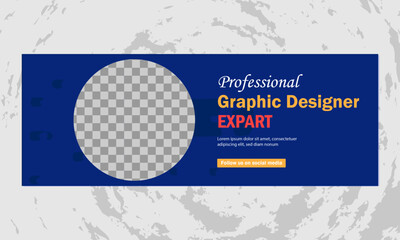 Creative and organic consultancy geometric graphic facebook cover design