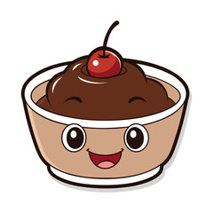 chocolate cake with cherry