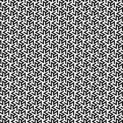 seamless monochrome geometric pattern, black and white seamless pattern, angled lines forming a sort of pinwheel or triangular