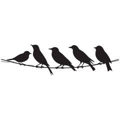 Fototapeta premium Bird Silhouette Design Vector