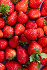Fresh Ripe Strawberries – Closeup Fruit Texture Background