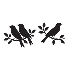 Fototapeta premium Bird Silhouette Design Vector