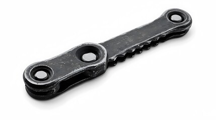 Rusty Metal Chain Link Detail.