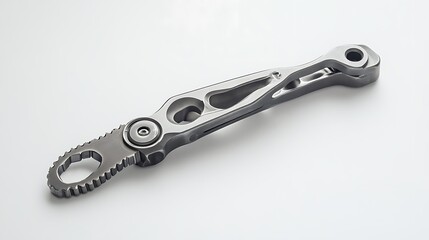 Obraz premium Precision Metal Tool on White.