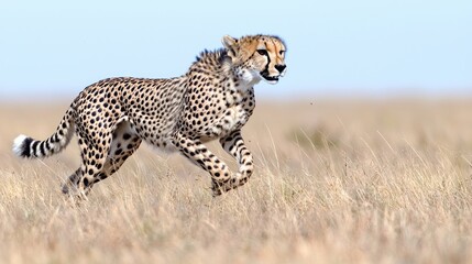 Obraz premium Majestic horse galloping across vast grassland