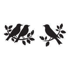 Fototapeta premium Bird Silhouette Design Vector