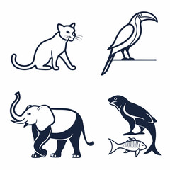 Minimalist Animal Line Icon