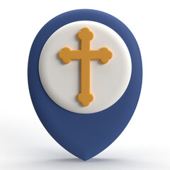 Obraz premium church location