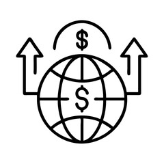 Global business growth and investment opportunity with international finance and market analysis