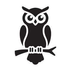 Obraz premium owl on a branch with a tree
