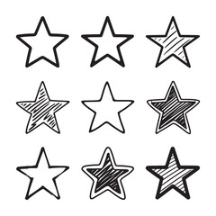 Obraz premium Star Group Logo Design. Star vector icons.