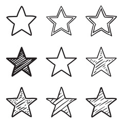 Obraz premium Star Group Logo Design. Star vector icons.