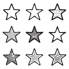 Obraz premium Star Group Logo Design. Star vector icons.