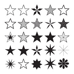 Star Group Logo Design. Star vector icons.