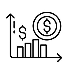 Growth chart business finance investment money graph increase profit dollar coin market stock value