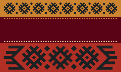 Beautiful geometric background. Figures of different shapes. Tribal form. Flowers. Geometric design. Creative textures. Colorful art. Modern graphic poster. Retro color. Vector illustration