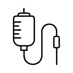 Infusion iv drip vector icon illustration, intravenous therapy, medical treatment and healthcare symbol