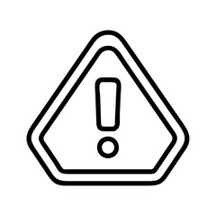 Exclamation mark triangle warning sign vector icon illustration symbol attention caution alert danger hazard