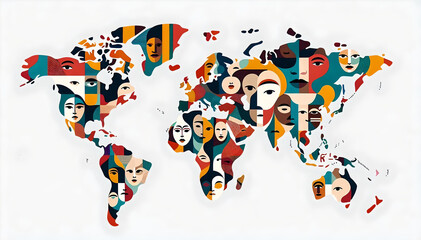 "One World, Many Faces: AI Cartographic Art"