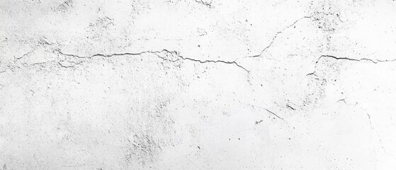 Obraz premium White Cracked Plaster Wall Texture, Grungy Cement Surface, Weathered Rough Design