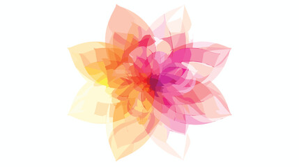 Abstract Geometric Floral Design: Elegant Vector Shapes for Modern Branding and Design Projects.    