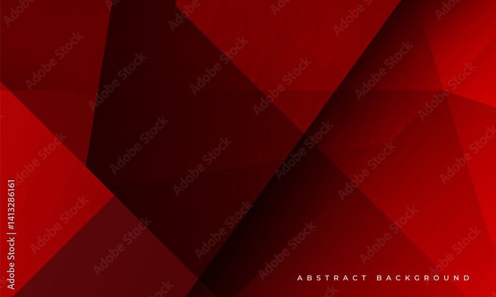 Poster dark red modern abstract background banner with polygonal geometric shapes. vector illustration
