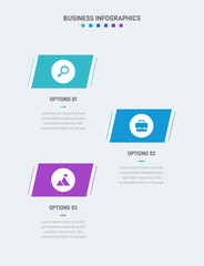 Vertical progress bar featuring 3 arrow-shaped elements, symbolizing the three stages of business strategy and progression. Clean timeline infographic design template. Vector for mobile presentation.