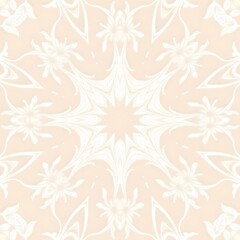 Fototapeta premium White Floral Swirls: An Elegant Embossed Pattern