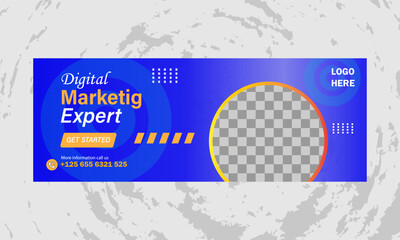 Creative and organic consultancy geometric graphic facebook cover design