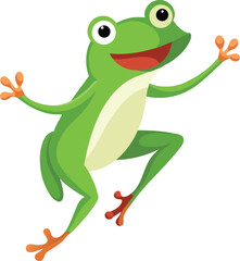Fototapeta premium Frog jumping