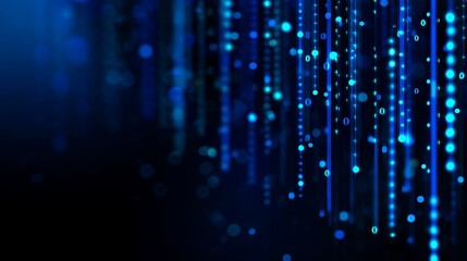 Digital data network connections and particles form a concept of cyberspace