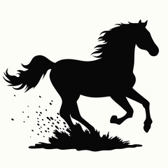 Galloping Horse Silhouette