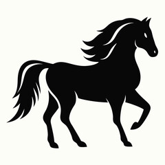 horse silhouette vector