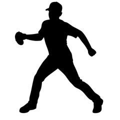 baseball player isolated on transparent background