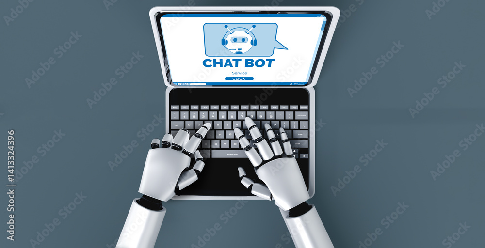 Poster chatbot software application for modish online business that automatically reply to customer questio