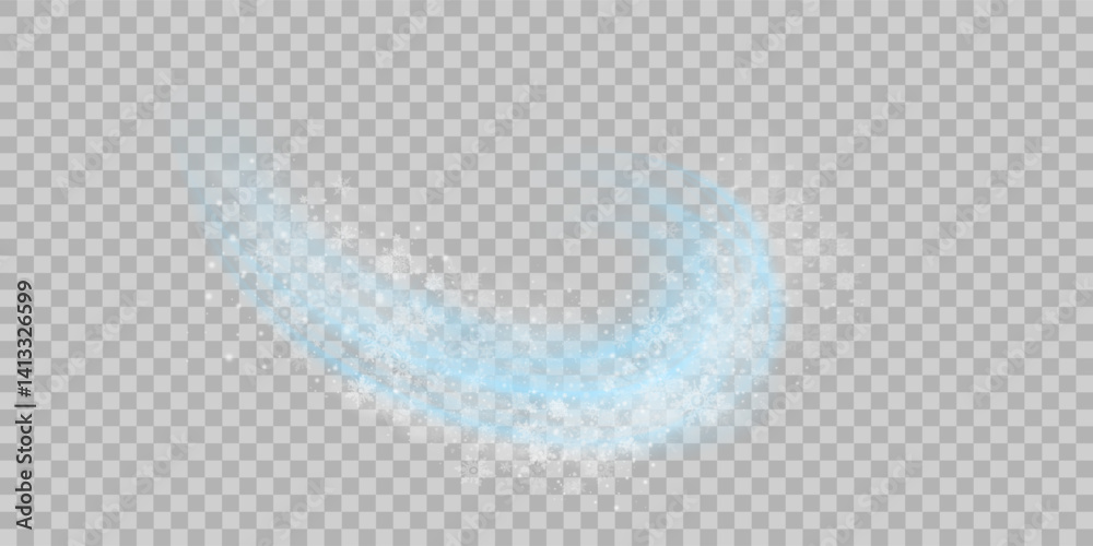 Leinwandbilder air flow set of vector elements on a white background. abstract light effect blowing from an air con