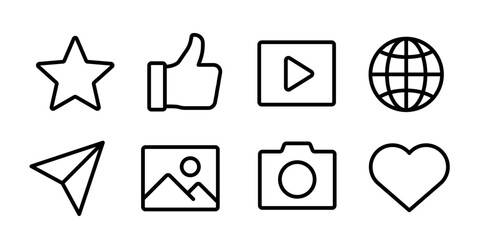 web icons. app icon set