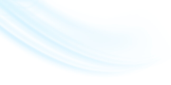 Air flow set of vector elements on a white background. Abstract light effect blowing from an air conditioner, purifier or humidifier. Dynamic blurred flow motion