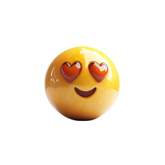 Fototapeta premium A smile emoji with white background