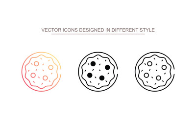 Naan icon design with white background stock illustration
