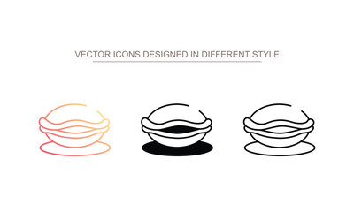 Dorayaki icon design with white background stock illustration