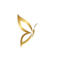 Golden Butterfly Logo Design