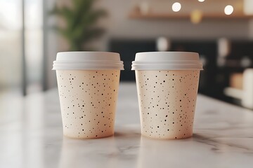 Coffee To Go Cup Mockup 3D Illustration Design