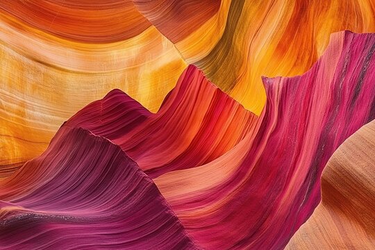 The colors of Antelope Canyon, Arizona, USA, create an enchanting and mesmerizing landscape