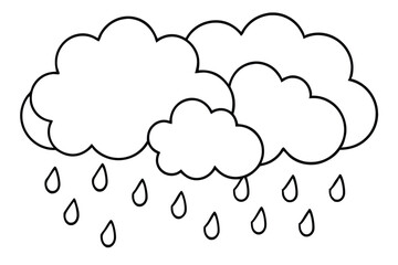 Rainwater Collection Icons Set